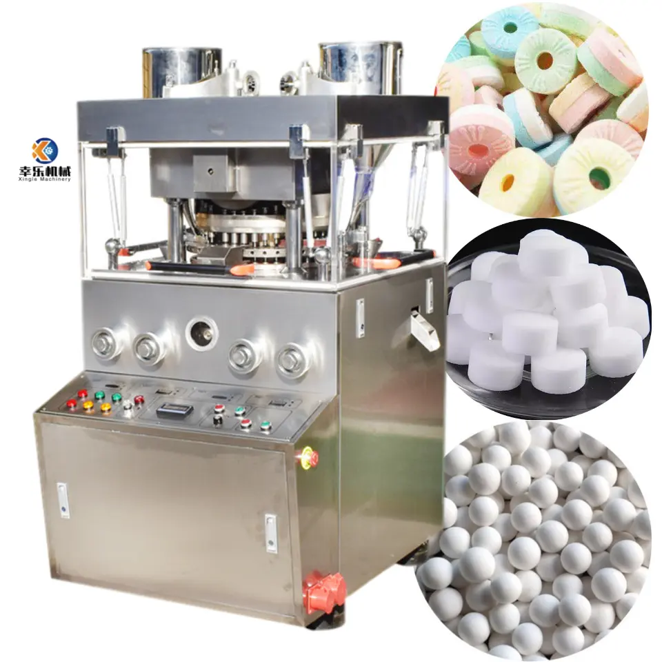 Industrial Water Softener Salt Pellets tablet ring compressed edibles candy tablet Catalyst Tablet Pressing machine rotary