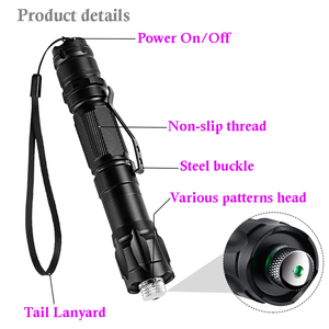 Einstellbarer Grüner Hochleistungs-Laserpointer-Stift 532nm mit 18650-Akku, Modell 009, Große Reichweite und Sternenaufsatz – Laserlicht - Product Image 3