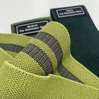 Bandas de resistencia de cadera de tela de látex con logotipo personalizado, bandas de entrenamiento físico para gimnasio para yoga, fisioterapia, entrenamiento de fuerza, novedad