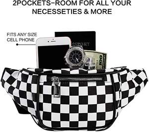 حقيبة نسائية للخصر, حقيبة نسائية للخصر تتميز بسحّابة وسحّابات ، حقيبة صدر مقاومة للماء ، حقيبة مزودة بلوحة شطرنج للخصر ، مناسبة للسيدات ، موديلات رائجة ورائجة ، مصنوعة من خامة متينة ومضادة للماء ، مزودة بلوحة شطرنج ، مناسبة لفصل الشتاء - Product Image 6