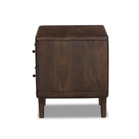 Table de chevet moderne et personnalisable pour appartement, design tendance, couleur noyer foncé