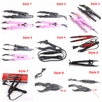 Fer à extensions capillaires multifonction à température réglable pour mini-extensions à la kératine et pointes plates en U