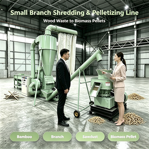 Ligne de production de granulés de bois biomasse à petite échelle PD Brand, 92 kW, 450 granulateurs, 600 moulins à marteaux, équipement de production de granulés 800-1000 kg/h - Product Image 4