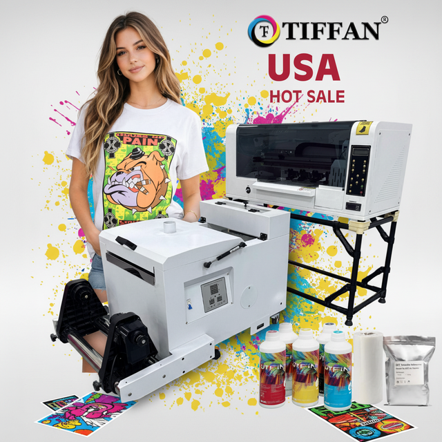 Big Sale Factory Price DTF Printer with Powder Shaking Machine for Small Business Inkjet Printer with White Ink DTF Printer A3