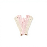 Guantes Térmicos Personalizados con Bloques de Color y Pantalla Táctil de Dos Dedos, Guantes Tejidos para Ocio al Aire Libre en Invierno