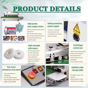 Máquina Selladora Semiautomática de Banda Continua de Alta Calidad al por Mayor para Bolsas de Plástico y Empaquetado de Alimentos en Film - Product Image 2