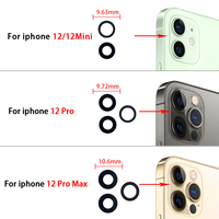Adhésif de protection d'objectif d'appareil photo en gros pour iPhone X XS Max XR 6 6s 7 8 11 14 Plus Pro MAX – Pièces de rechange pour objectif arrière en verre de téléphone portable