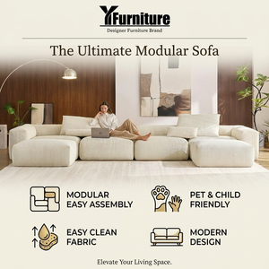 Divano Modulare Componibile Salvaspazio per un'Atmosfera Accogliente - Set Divano Sezionale Senza Struttura per Soggiorno - Product Image 6