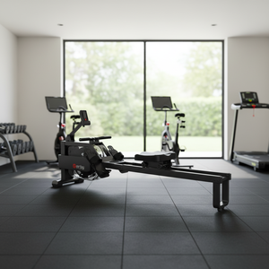 Robuuste roeitrainer van metaal - stevig frame, antislip pedalen, ideaal voor intensieve fitness training thuis - Product Image 5