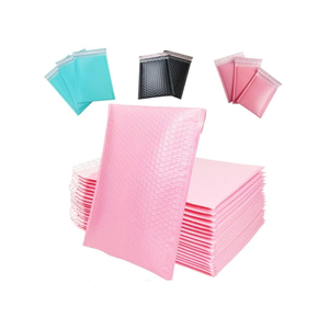 Enveloppe personnalisée noire mate A4/A5 à bulles enveloppe rembourrée antichoc auto-adhésive avec film de protection en plastique PE pour l'expédition - Product Image 1