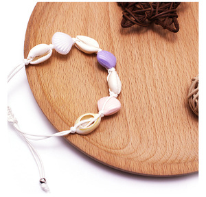 Hot bán phụ nữ của Bohemian hạt vỏ Vòng đeo tay có thể điều chỉnh chuỗi thủ công mỹ nghệ tự nhiên đồ trang sức phụ kiện - Product Image 2