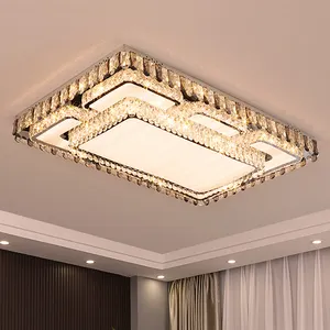 Factory Supplier Cheap Price Crystal Led Panel Contemporary Lighting Modern Crystal Led Ceiling Design Lights For Home