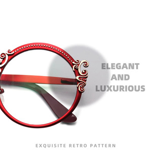 Venta al por Mayor de Monturas Ópticas Redondas, Gafas de Estilo Vintage para Mujer, Lentes Graduadas para Miopía e Hipermetropía - Product Image 3