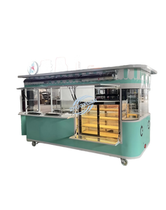 Portable Multifunctional Night Market Street Food Cart, Mobile Concession Trailer for Burgers, Hot <b>Dogs</b>, Fries, Grilled Meat - Product Image 1