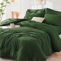 Ensemble de couette moelleuse effet nuage d'hiver en seersucker, microfibre respirante, literie toutes saisons, antibactérien, entretien facile, pour la maison