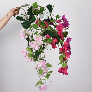 Guirnaldas de Flores Artificiales de Buganvilla Meng Jie, Flores de Seda Hechas a Mano, Arreglo Decorativo para el Hogar, Hotel o Exhibición - Product Image 4