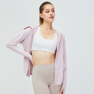 Chaqueta informal para <span class=keywords><strong>mujer</strong></span> Moda para <span class=keywords><strong>mujer</strong></span> 2023 Ropa a prueba de sol Cremallera Dobladillo curvo Chaqueta de fitness para <span class=keywords><strong>mujer</strong></span> - Product Image 4