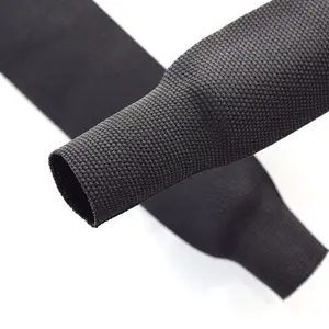 Manguito textil retráctil para protección de manguera automotriz, tubo retráctil de calor HSS6400 fabraic 2:1