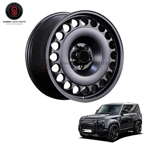 Vintage Wheel Rims Aluminum Alloy Car Rims for Land Rover Defender 2020 Black Vehicle Hub Protection Kit