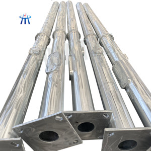 מנורת פלדה פוסט מגולוון 5m 6 מ '7m 8m 9m 10m 12 מ' concical כפר רחוב עמודים - Product Image 4