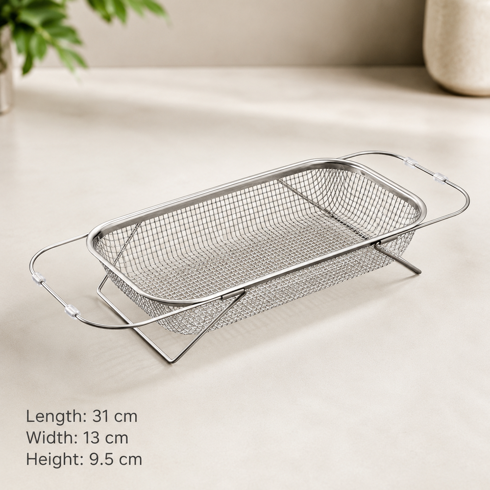 Stainless steel pull basket SMALL