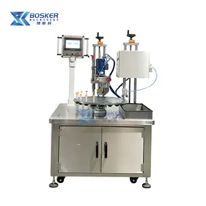 BSK-ATX01 Factory Price Plastic Tube 10ml Liquid Automatic 2 Nozzles Magnetic Pump Filling Machine Bottle Capping Machine