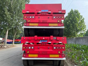 Directo de fábrica 4 <span class=keywords><strong>ejes</strong></span> 40 pies 45 pies Semirremolque plano Remolque Plano de Transporte de acero duradero - Product Image 4