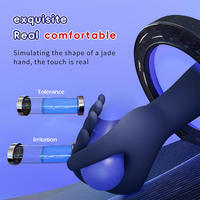 Herren LED-Anzeige Finger Mastur bator Cup Vibration Hoden massage gerät Sexspielzeug Männliche Masturbation stimuliert