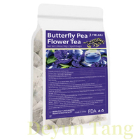 Thé aux fleurs de pois papillon bleu 1,5g * 20 sachets de pudding de tofu aux fleurs de papillon, thé aux fleurs séchées bleues, beauté et soins de la peau