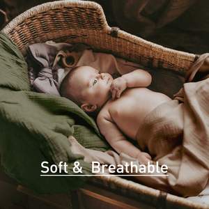 Envolturas para Recién Nacidos Azul Oscuro, Vintage, 100% Algodón Gauze Premium, Doble Capa, Pequeña, 60cm, Manta Envolvente de Muselina para Bebé - Product Image 3