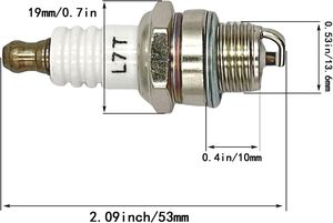L7T RCJ6Y <strong>Spark</strong> <strong>Plug</strong> for NGK BPMR7A for Champion RCJ7Y 2-Stroke 33cc 43cc 47cc 49cc Mini Pocket Bike for Stihl 017 MS180 MS290 - Product Image 3