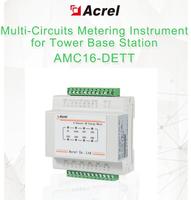 Medidor de Energía CC para Estación Base Acrel AMC16-DETT/AI de 6 Circuitos, Múltiples Canales, Entrada de -48V, Salida Analógica de 4-20mA, RS485