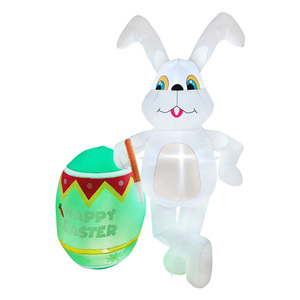 Decoración Inflable <span class=keywords><strong>de</strong></span> Conejo Blanco al Mejor <span class=keywords><strong>Precio</strong></span> del Fabricante 2024, <span class=keywords><strong>Huevo</strong></span> Verde Inflable para Jardín, <span class=keywords><strong>Patio</strong></span> y Césped - Product Image 1