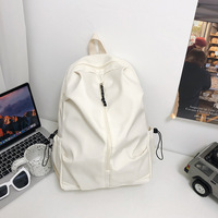 Conception minimale étanche décontracté sac à dos pour ordinateur portable motif géométrique étudiant cartable fermeture à glissière sac à la mode pour les étudiants