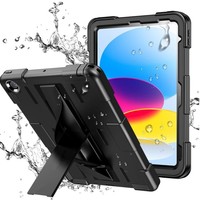 Étui de protection antichoc étanche en TPU pour tablette Apple iPad étui étanche A16 11ème génération avec béquille