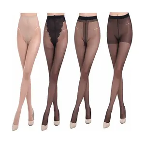 Calze a farfalla nere ultrasottili calze da donna collant calze sexy trasparenti