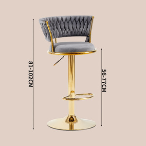 Modern Luxury Lift High Chair Simple Designer Durable Leather for Home <b>Bars</b> Dining and Hotels - Product Image 6