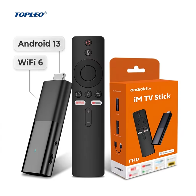 Topleo 4K Android 14 TV Stick Quad Core Rockchip Set Top Box Streaming Smart Tv Box 4k Android Tv Stick