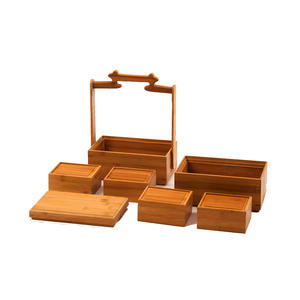 Boîte-cadeau en bambou artisanale, écologique, octogonale, multicouche, personnalisée, pour la musique traditionnelle, avec bâton de transport en bambou - Product Image 5