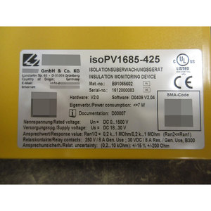 อุปกรณ์ตรวจสอบฉนวนไฟฟ้าสำหรับระบบ PV IT รุ่น IsoPV1685-425ใหม่เอี่ยมของแท้100% รองรับแรงดันสูงสุด1,500โวลต์ - Product Image 5