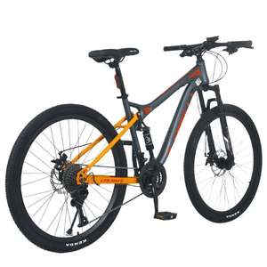 Freno de disco todoterreno para adultos, bicicleta de montaña de cola suave, 21 velocidades, doble absorción de impacto, carreras, estudiantes adolescentes transfronterizos - Product Image 5