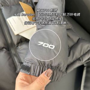 North 1996 Versione Americana <span class=keywords><strong>Giacca</strong></span> Bomber in Piuma d'Oca <span class=keywords><strong>Bianca</strong></span> con Motivo a Cuore Ricamato, 700 Fill Power, Unisex, Streetwear - Product Image 2