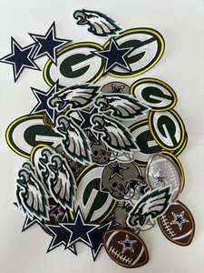 Groothandel op maat gemaakte nieuwe American Football team Philadelphia Eagles patch logo strijk-op borduurwerk ideaal - Product Image 6