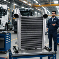 Intercooler de camion de haute qualité OEM 1691392 97059 8ML376756101 1677327 pour DAF XF 105, camion lourd, dimensions du cœur 553*852*50MM