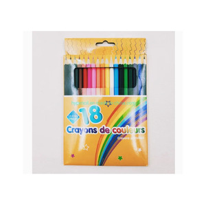 ดินสอไม้ป็อปลาร์หกเหลี่ยมสีสันสดใส 12 แท่ง พร้อมสิบสองสีที่แตกต่างกัน เครื่องเขียนสำหรับโรงเรียนและสำนักงานเด็กเว่ยเป่ย - Product Image 6