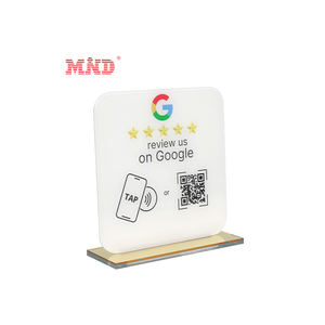 Support NFC en acrylique robuste pour la promotion de l'examen du code QR de Google TikTok Facebook - Product Image 1