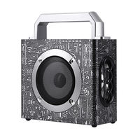 Altavoz Inalámbrico Bluetooth Portátil AliSelect W1 de Madera Retro HIFI Estéreo con Bajos y Manos Libres para Exteriores 5.0, Ideal para Fiestas y el Hogar