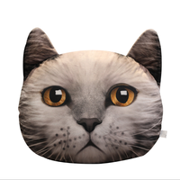Peluche personnalisée à bas prix, oreiller en peluche de simulation, chat en peluche personnalisé, oreiller en peluche de simulation de chat