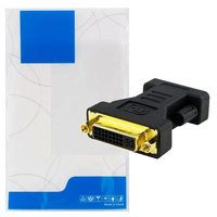 Adaptador de convertidor de video Xput macho VGA a hembra DVI I DVI 24 + 5 puertos