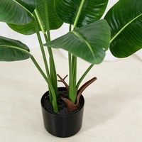 Arbre bananier artificiel en plastique avec pot, grande plante tropicale d'intérieur, décoration pour la maison, le bureau, le Nouvel An